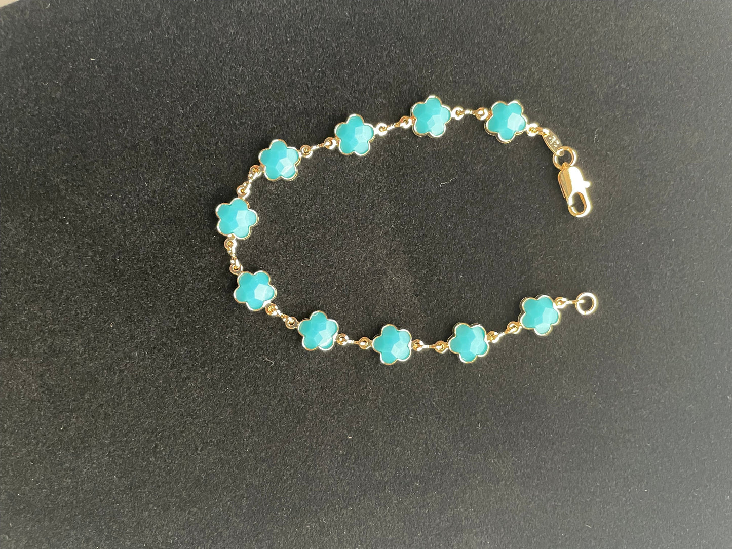 Bracelet Blue Flower